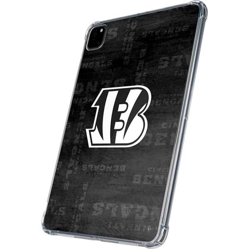 NFL Cincinnati Bengals Black & White iPad Pro 11in (2024) Clear Case